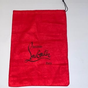 Authentic Louboutin shoe bag